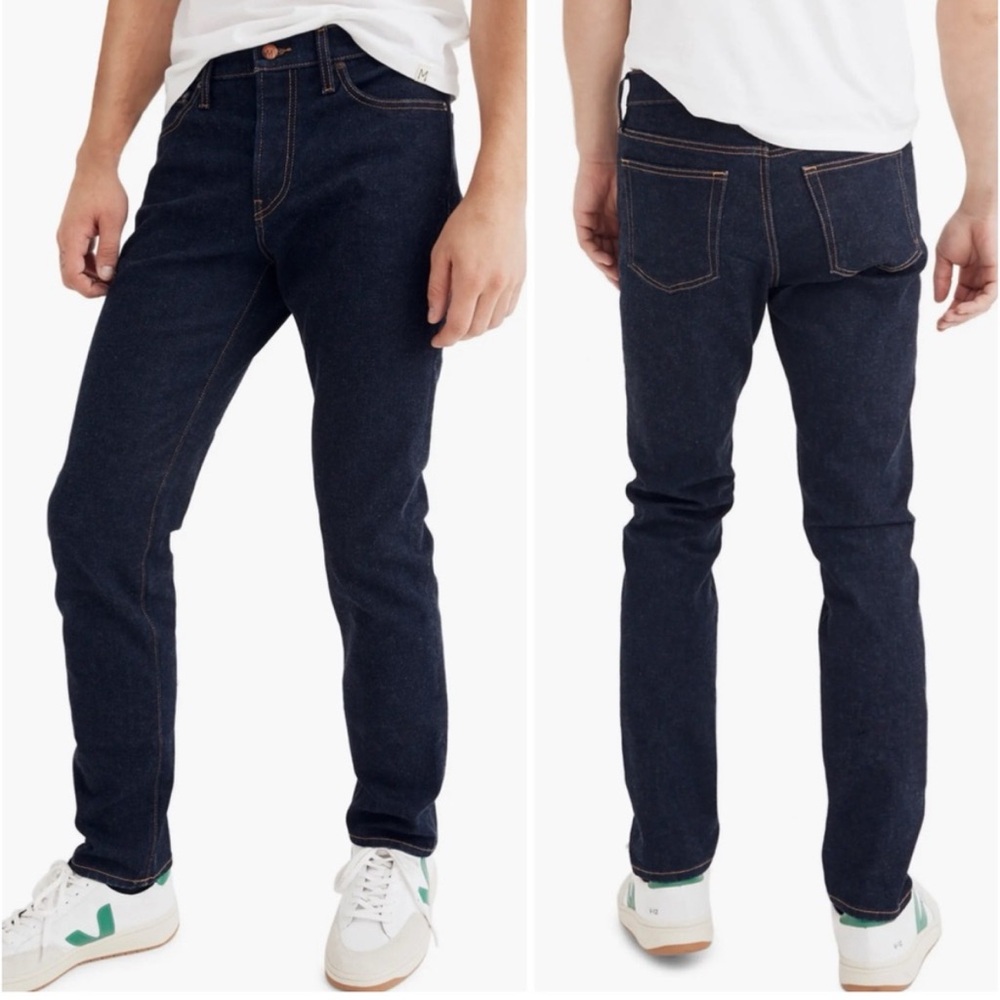 Madewell Slim Fit Jeans Dark Wash Rinse Blue Men’s Size 32x32 NWT